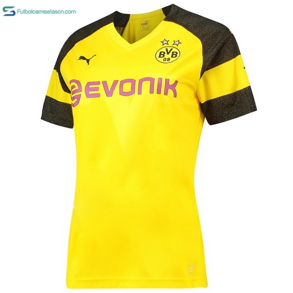 Camiseta Borussia Dortmund 1ª Mujer 2018/19 Amarillo